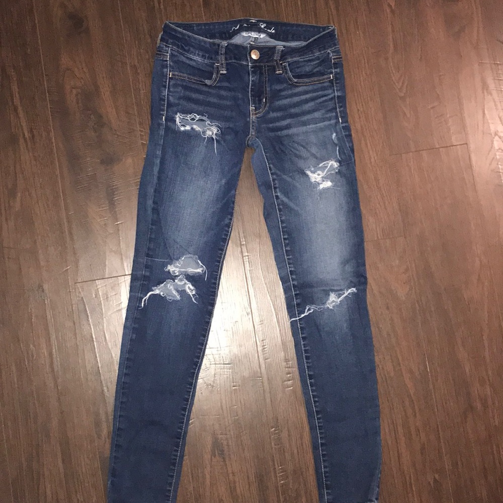 American Eagle Hole Jeggings